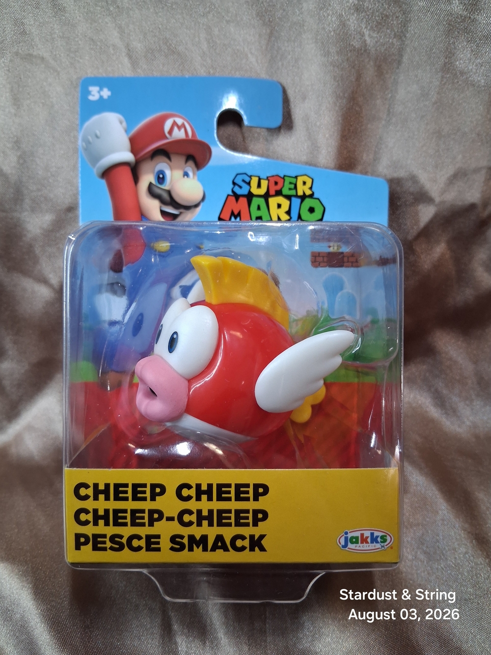 Jakks Pacific Super Mario 2.5 Inch Cheep Cheep Action Figure Brand New Sealed